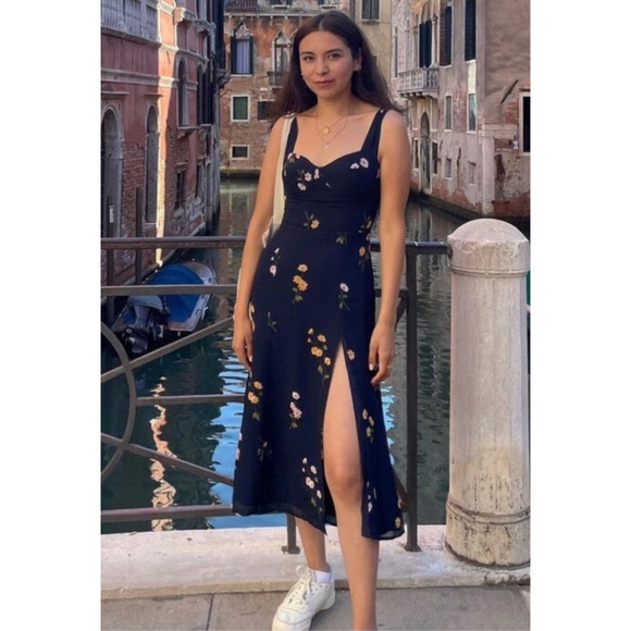 NEW Reformation Fulton Dress Princess Margaret 0 - Picture 8 of 17